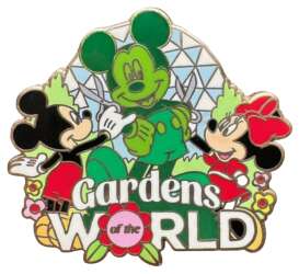 Mickey and Minnie with Mickey Topiary