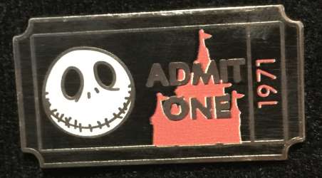 70007 - Admit One Ticket 1971 - Jack Skellington - Walt Disney World alternate image