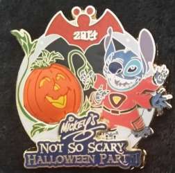 2863 - Mickey's Not So Scary Halloween Party (MNSSHP) 2014 - Alien Stitch with Free-D Pumpkin - Walt Disney World alternate image
