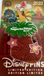 68437 - Resort Holiday Collection 2023: Stockings - Polynesian Village Resort Christmas Stocking - Hei Hei - Walt Disney World alternate image