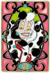 55667 - Pink A La Mode (PALM) - Villains Stained Glass Series - Cruella De Vil - Disney Licensed alternate image