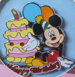 56467 - Happy Birthday Red Glitter - Mickey Mouse alternate image