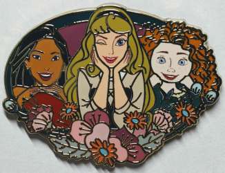 56485 - Princess Friends and Florals Booster Set - Pocahontas, Briar Rose, & Merida alternate image