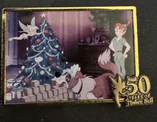 Pin of the Month - 50 Years of Tinker Bell - (12) December - Decorating Christmas Tree - WDW