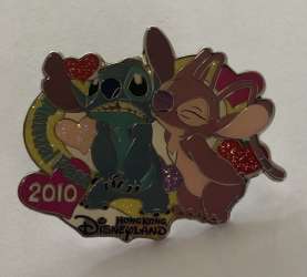 70429 - Hong Kong Annual Passholder - Stitch and Angel Kiss - Annual Pass 2010 - Hong Kong Disneyland alternate image