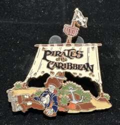 'Pirates of the Caribbean - Pirates of the Caribbean Attraction Logo - MLT'