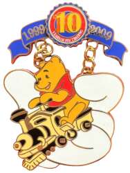 Winnie the Pooh Riding A Train