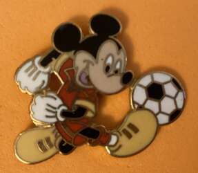 Mickey playing Soccer