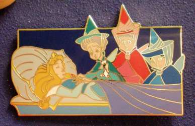 70841 - Disney Auctions - Fairies watching over sleeping Aurora - Disney Auctions alternate image