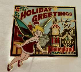 33605 - Holiday Greetings Postcard 2007 - Tinker Bell - Disneyland Resort alternate image