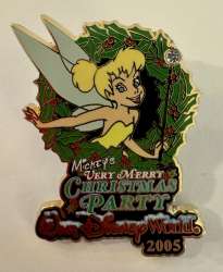 Mickey&#039;s Very Merry Christmas Party (MVMCP) 2005 - Tinker Bell in a Wreath with a Jeweled Wand - WDW