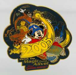 '2005 Dated Year Pins - Disney&#039;s California Adventure — Where the Magic Comes Alive - DLR'