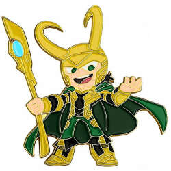'Marvel Comics - 3" Gurihiru chibi Loki filled enamel pin - DLIC'
