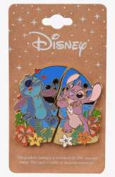 71309 - BoxLunch - Couple Pin Sets Collection - Angel & Stitch Beach Kisses Pin Set - Full Set - Disney Licensed alternate image