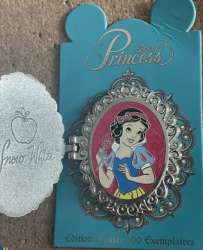 Princess Symbol Locket - Snow White hinged icon - DLP