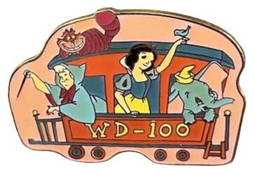 'Mickey &amp; Pals - 100 Years of Magic - Cheshire Cat, Fairy Godmother, Snow White, and Dumbo Train Car - DLIC'