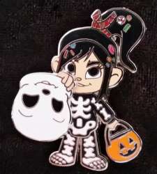 Pumpkin King Pin Trading Event - Vanellope as Skeleton - PTE - DSSH
