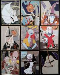 21960 - Nightmare Before Christmas 9 Piece Set - Nightmare Before Christmas 9 Piece Set - Disney Studio Store Hollywood / Soda Fountain alternate image