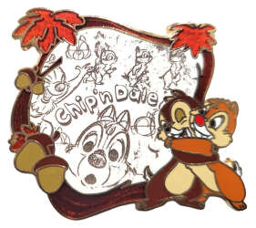'Disney Store - Disney Animation Limited Edition Pin Set - Chip &amp; Dale - MLT'