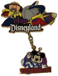 71970 - 1998 Tomorrowland Attractions Loop and Chain Dangle - Disneyland Resort alternate image