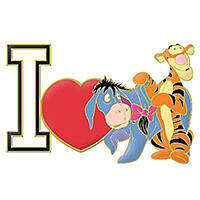 72384 - I Love Pins Celebration - I Love (Heart) Eeyore & Tigger - Disney Store US alternate image