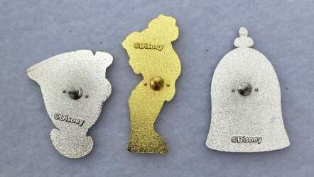 72557 - Bioworld - Beauty and the Beast 3 pin set - Belle - Disney Licensed alternate image