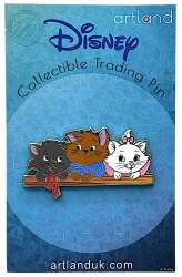 'The Aristocats - Berlioz Toulouse and Marie on a Wooden Ledge - ART'