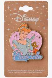 72797 - BoxLunch - Disney - Cinderella and Jaq Heart Portrait - Disney Licensed alternate image