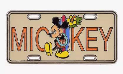 Click to view the Mickey Mouse License Plate details