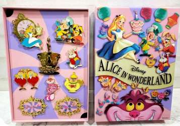 Alice in Wonderland 70th Anniversary - Alice in Wonderland 70th Anniversary 9 Pin Set - DSJ