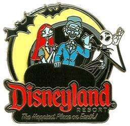 Jack and Sally on The Haunted Mansion