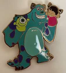 Sulley with Mike and Boo