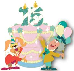 73347 - D23 15 Fan-tastic Years - 15th Anniversary Cakes Collection - Mad Hatter and March Hare - Disney Employee Center alternate image