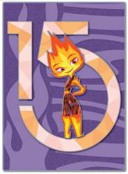 73387 - D23 15 Fan-tastic Years - 15th Celebration Portraits Collection - Ember - Disney Employee Center alternate image