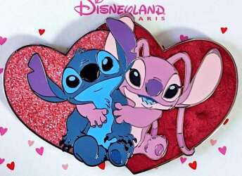 Click to view the Stitch and Angel in hearts details