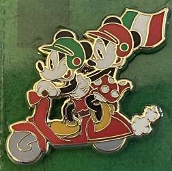 Mickey and Minnie on Vespa
