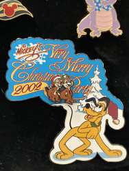 19361 - Mickey's Very Merry Christmas Party (MVMCP) 2002 - Pluto with Chip & Dale - Walt Disney World alternate image