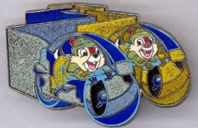 73786 - Disney Characters in Tron - Chip & Dale on light cycles - Disney Store US alternate image