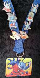 6308 - Stitch Deluxe 8-pin Lanyard Set - Stitch (Blue) alternate image