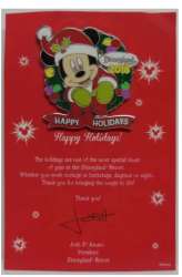 52113 - Christmas 2018 - Santa Mickey Mouse Wreath - Cast Exclusive Happy Holidays - Disneyland Resort alternate image