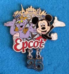 EPCOT 25th Anniversary - Mickey and Figment Dangle - WDW
