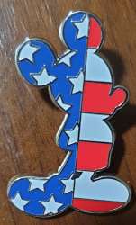 74509 - Monogram International Inc (M.I.I.) - Mickey Silhouette - American Flag - Disney Licensed alternate image