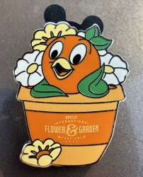 Orange Bird in Flower Pot