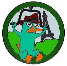 'Agent Perry&#039;s World Showcase Adventure Mystery Collection - Agent P Hanggliding in France Pavilion - WDW'