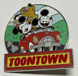 74857 - Stylized Disneyland Lands Booster Set - Toontown (Mickey, Minnie, and Pluto) ONLY - Disneyland Resort alternate image