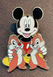 'Mickey Mouse and Friends - 4 Pin Booster Collection - Mickey with Chip and Dale - MLT'