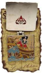 Hinged Treasure Chest Red Gem (Pirate Captain)