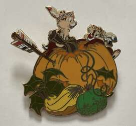 Chip & Dale Climbing a Pumpkin