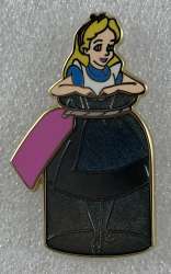 Alice in Wonderland Pin 3 Pin Set - Alice Standing in bottle - DSUS