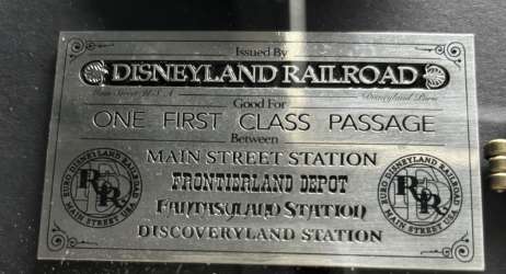 Disneyland Railroad Ticket